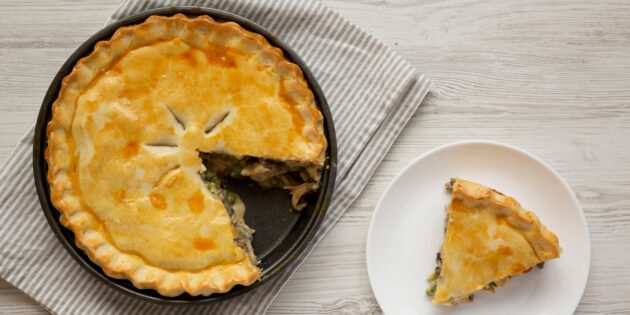 Пирог с курицей и овощами Пирог с курицей и овощами: рецепт